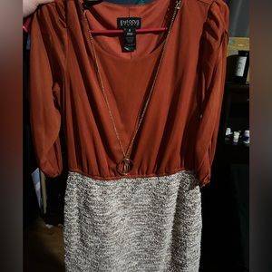 beautiful dress with necklace